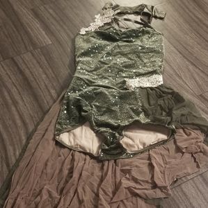 Lyrical dance leo with skirt